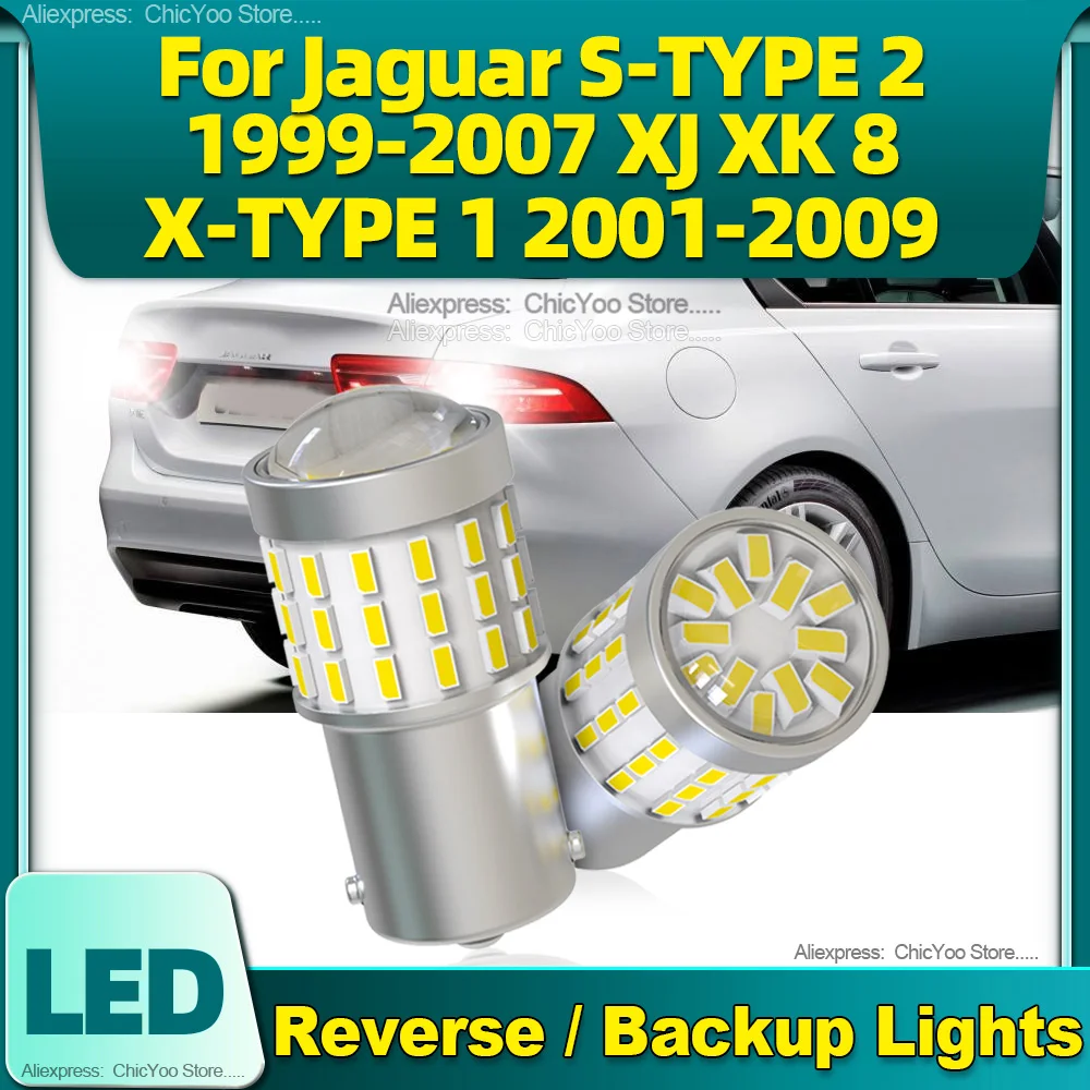 

2PCS P21W 1156 BA15S 12V Car LED Reverse Light For Jaguar S-TYPE 2 1999-2007 XJ XK 8 X-TYPE 1 2001 2002 2003 2004 2005 2006-2009