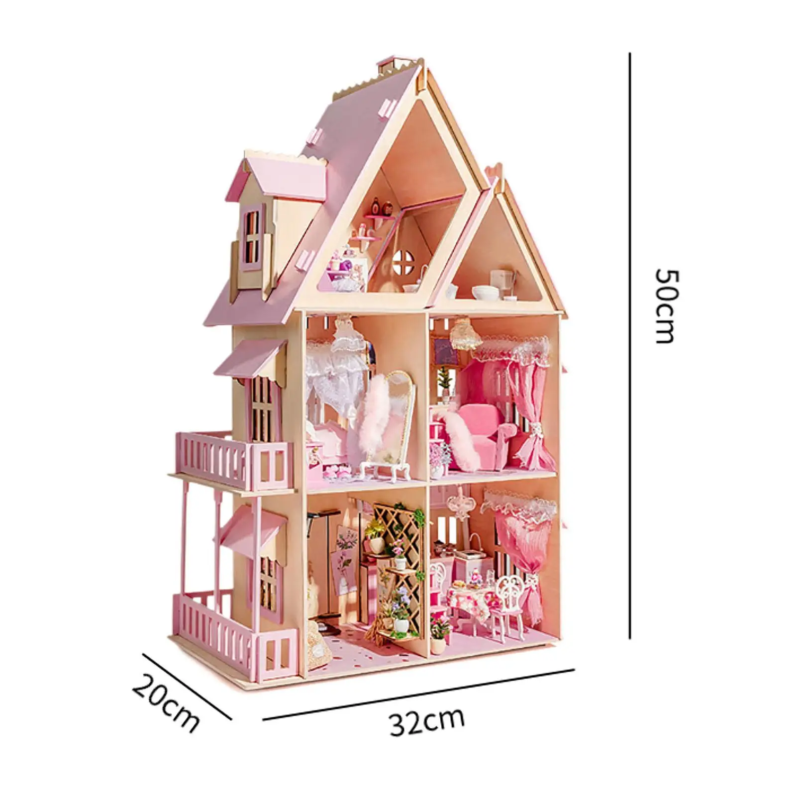 Kits Doll House Obra para Crianças, Acessórios DIY para Idades 12 + Crianças