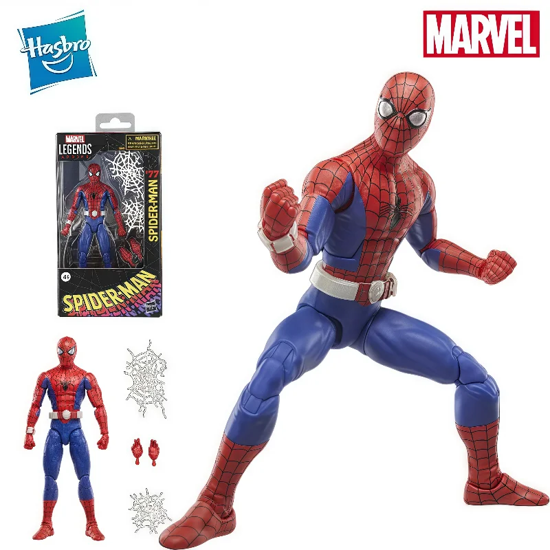 

В наличии Hasbro Marvel Comics Legend Series 1977, модель персонажа Человека-паука из фильма для мальчиков, коллекционные игрушки, украшения, праздничный подарок