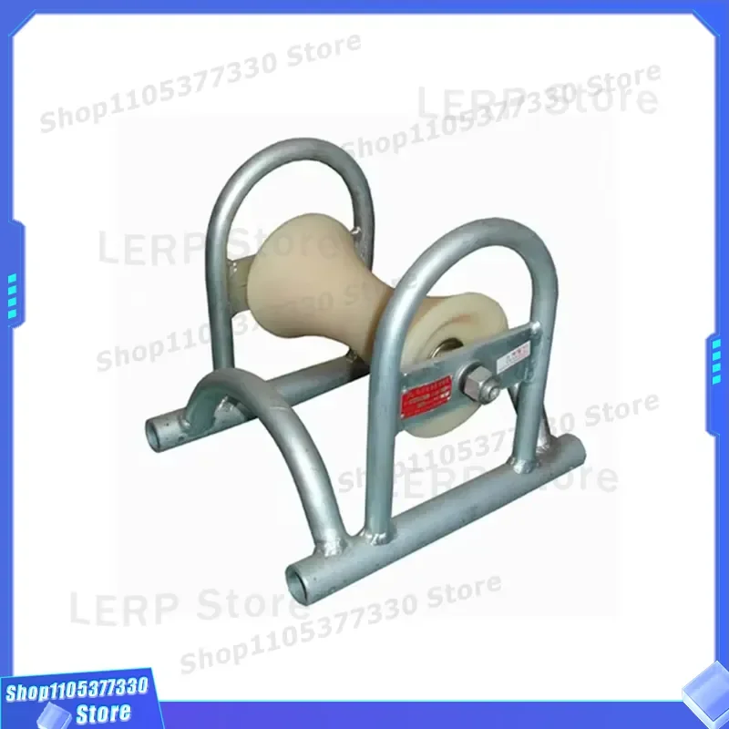 Aluminum Alloy Ground Roller Straight Nylon Pulley Block Cable Rolling Wheel Heavy Duty Industrial Guide Pulley for Wire Rope
