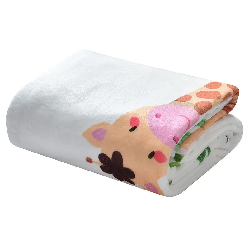 Animal Baby Milestone Growth Memorial Blanket Double-sided Flannel Photo Blanket Cover Blanket Creative Photo Props