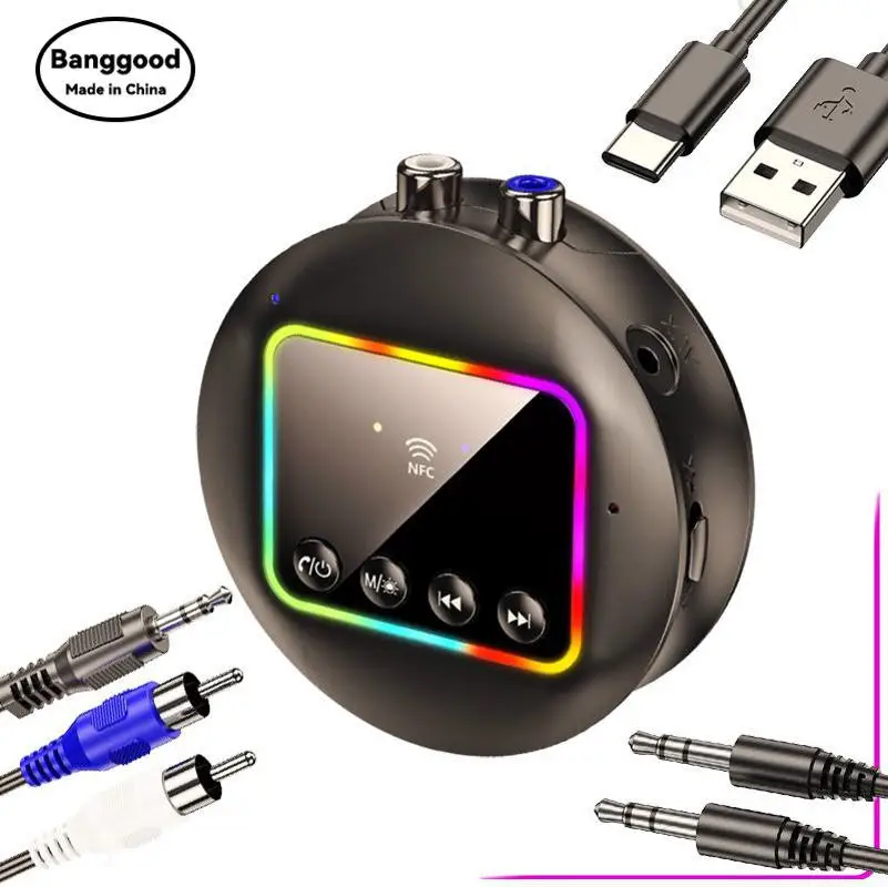 

NFC Bluetooth Receiver and Transmitter 2-in-1 GT77 Card Car Audio Power Amplifier TV Audio Converter