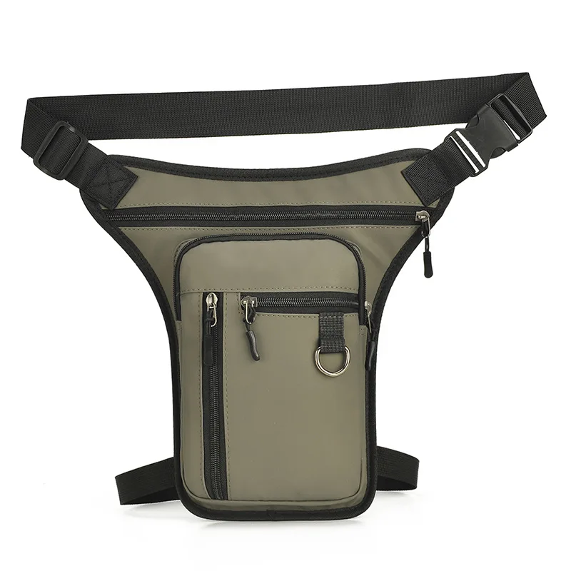 

Men Waist Bag Canvas Outdoor Moto Cycling Thigh Leg Bag Man Shoulder Crossbody Hip Motorcycle Sports Phone Male Belt Pouch Pack