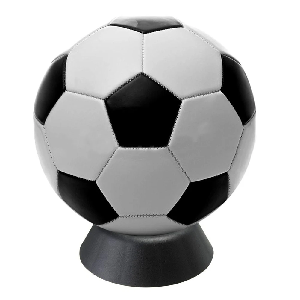 1Pcs Black Color Plastic Ball Stand Display Holder Basketball Football Soccer Rugby Ball Support Base Wholesale