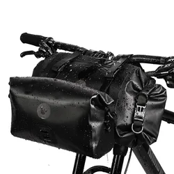 Rhinowalk Bicycle Bag Waterproof Front Reflectice Tube Bike Bag 4L-12L Large Capacity Handlebar Bag Front Frame Trunk Pannier