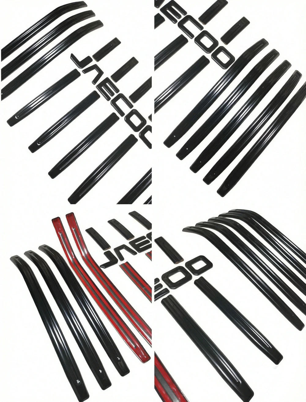 Auto-Frontgrill-Abdeckung Zierleiste Chrom Edelstahl Glänzend Schwarz Schutzaufkleber Für JAECOO J5 JAECOO5 2025-2026 – Detail 1