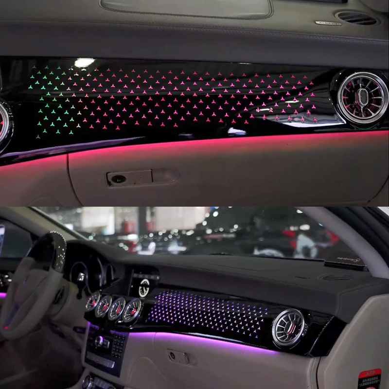 Upgrade LED Car Interior Ambient Lighting for CLS W218 2012-2017 Hourglass Tweeter Atmosphere Strip Accessories