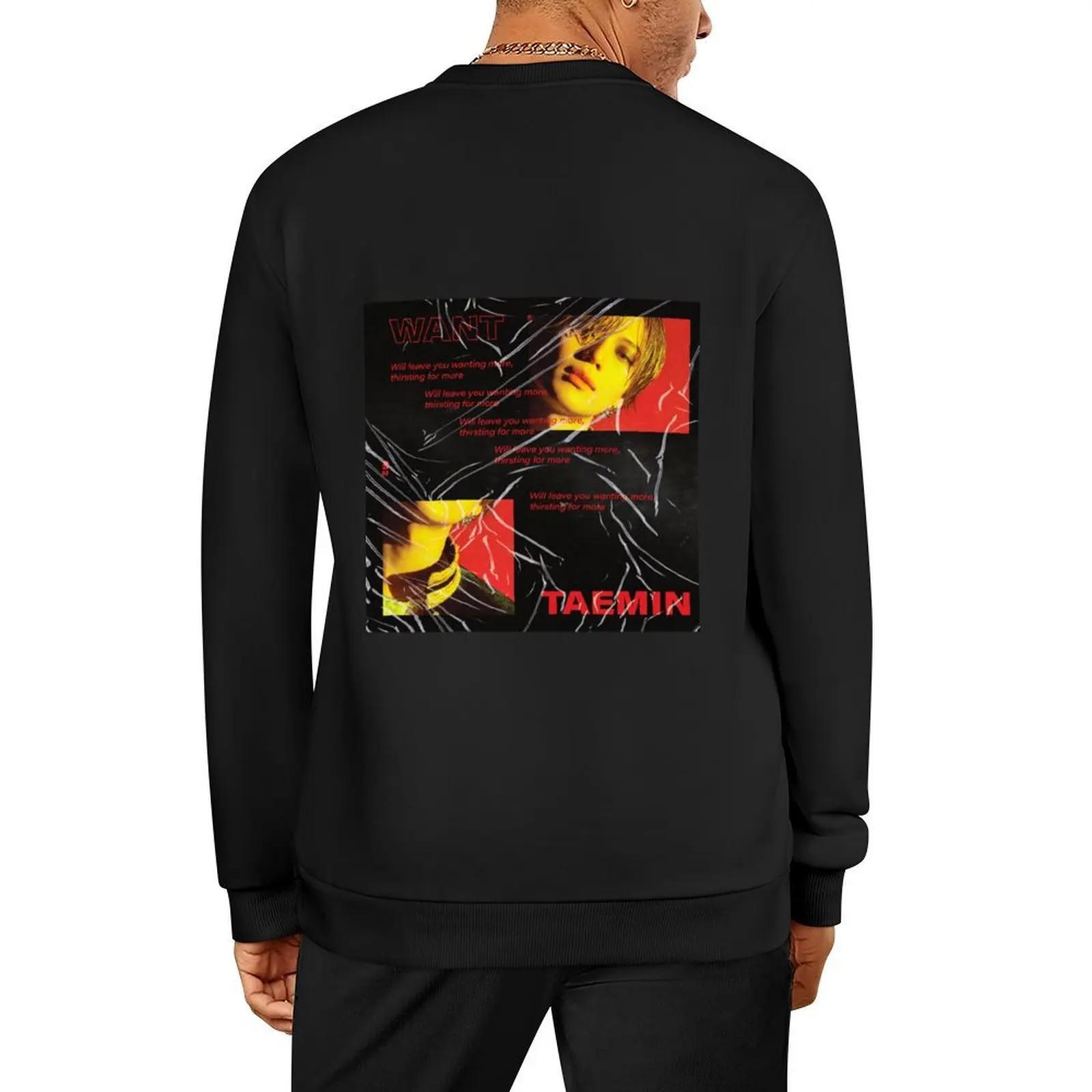 

SHINEE TAEMIN WANT Pullover men's autumn clothes autumn clothes aesthetic clothing anime clothes new in sweatshirts