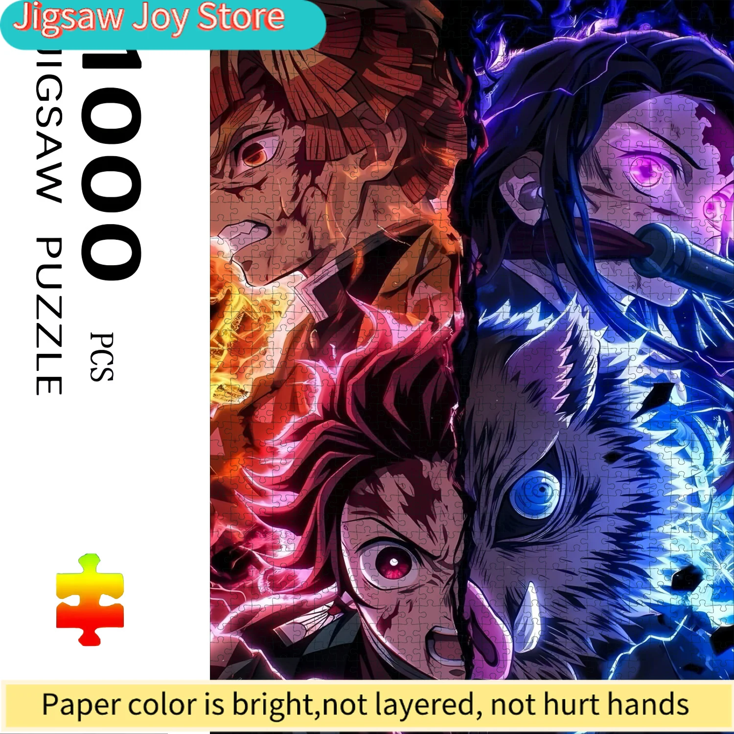 

Boxed s Anime-Themed High-Difficulty Paper Puzzle - Large Interactive Game for Adults and Families, DIY Home Decor Brain Chall