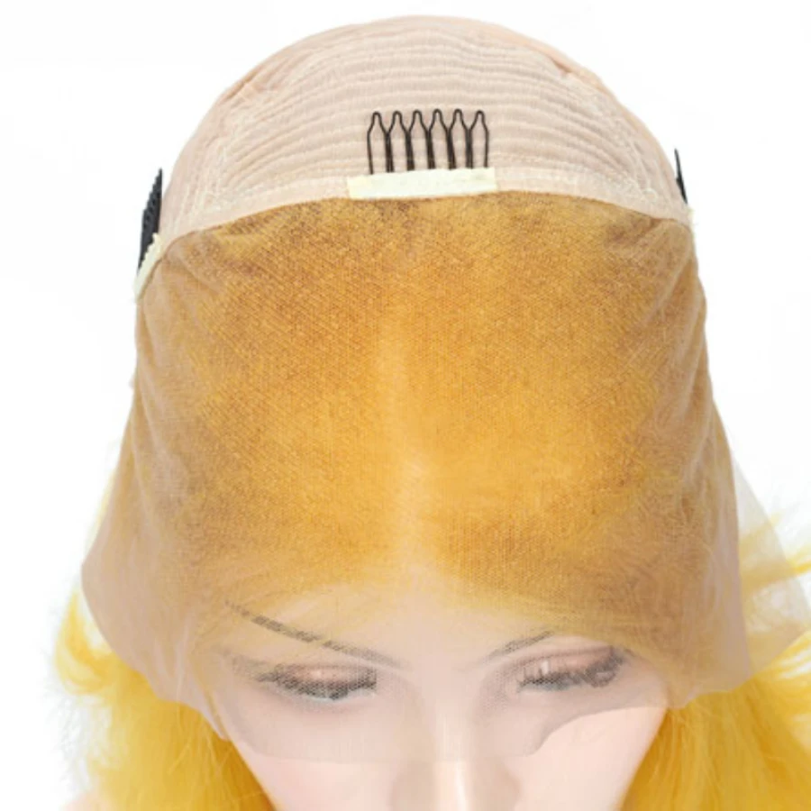 Hot Pink Colored Bob Wig Human Hair 13x4 Straight Lace Frontal Wigs 150 Density Pre Plucked Transparent Lace Bob Wigs for Women