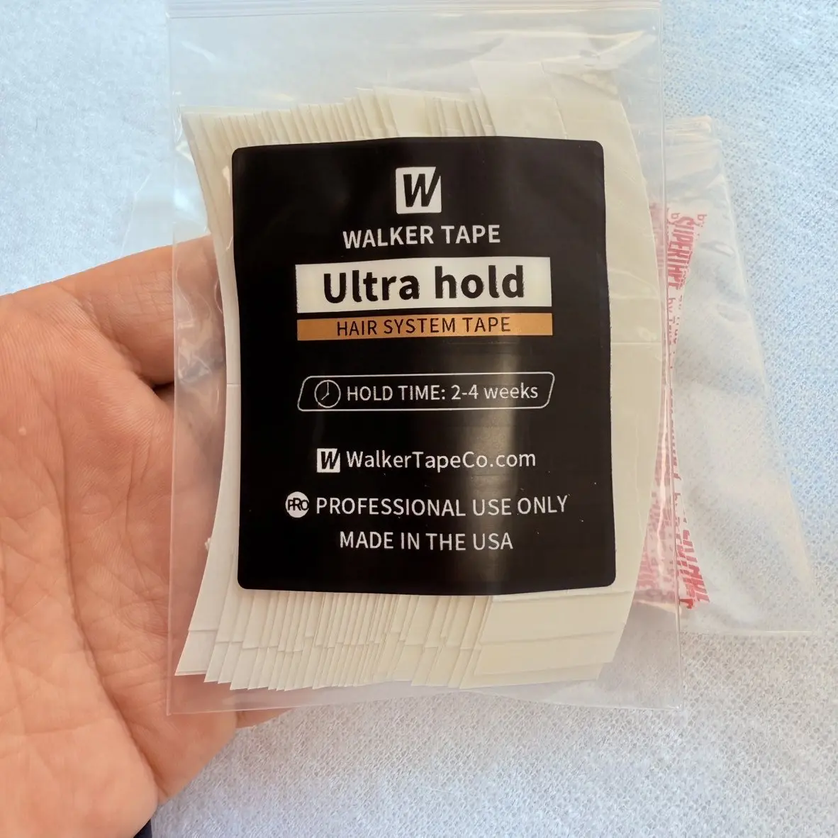 36 قطعة شريط ووكر منحني على الوجهين شريط تثبيت فائق نظام الشعر شريط عقد غراء الترابط لنظام الدانتيل في الصالون والشعر المستعار للرجال #4