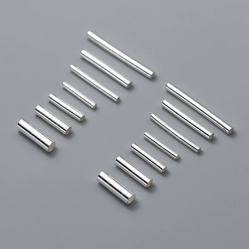 5pcs/Lot 925 Sterling Silver Multi Size Cylinder Tube Beads 10-20mm Smooth Round Spacer Charms DIY Jewelry Accessories