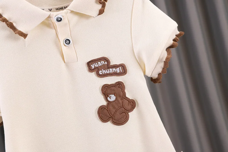 Summer Siblings Attire Fashion Baby Girls Dress Boys Clothes Short Sleeve Suit Children Girls Skirt Cotton Casual Kids Outfits