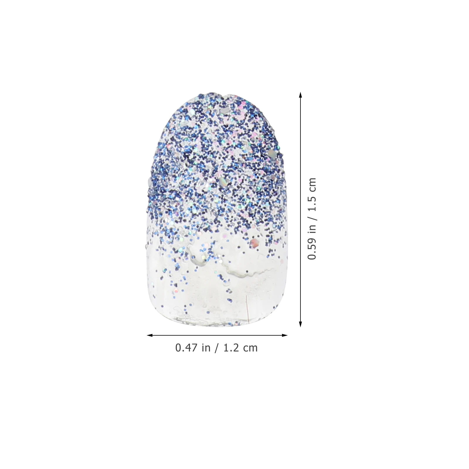 

24 Pcs False Nails DIY Finished Product Tips Women Fake Girls Art Accessories Bride