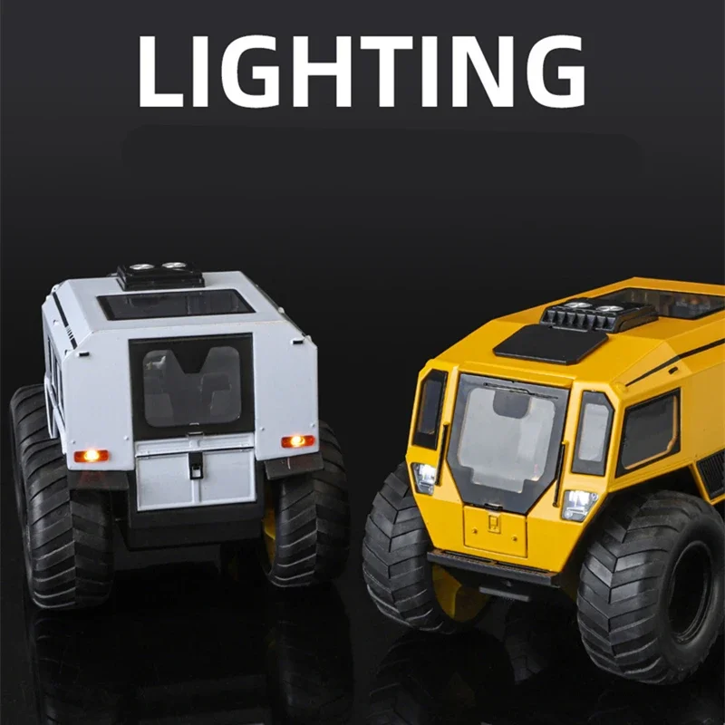 1:24 Sherp All-Terrain Alloy Truck Car Model Diecasts Metal ATV Off-Road Vehicles Model Simulation Sound and Light Kids Toy Gift