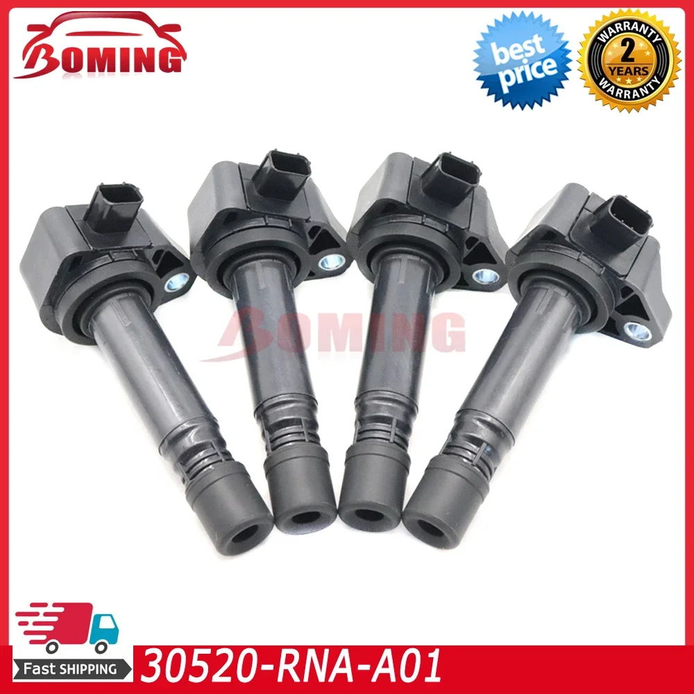 Car Ignition Coil 30520-RNA-A01 For Honda Civic 1.8L Accord City CRV 2.0L 2006-2011 099700101 UF582 C1580