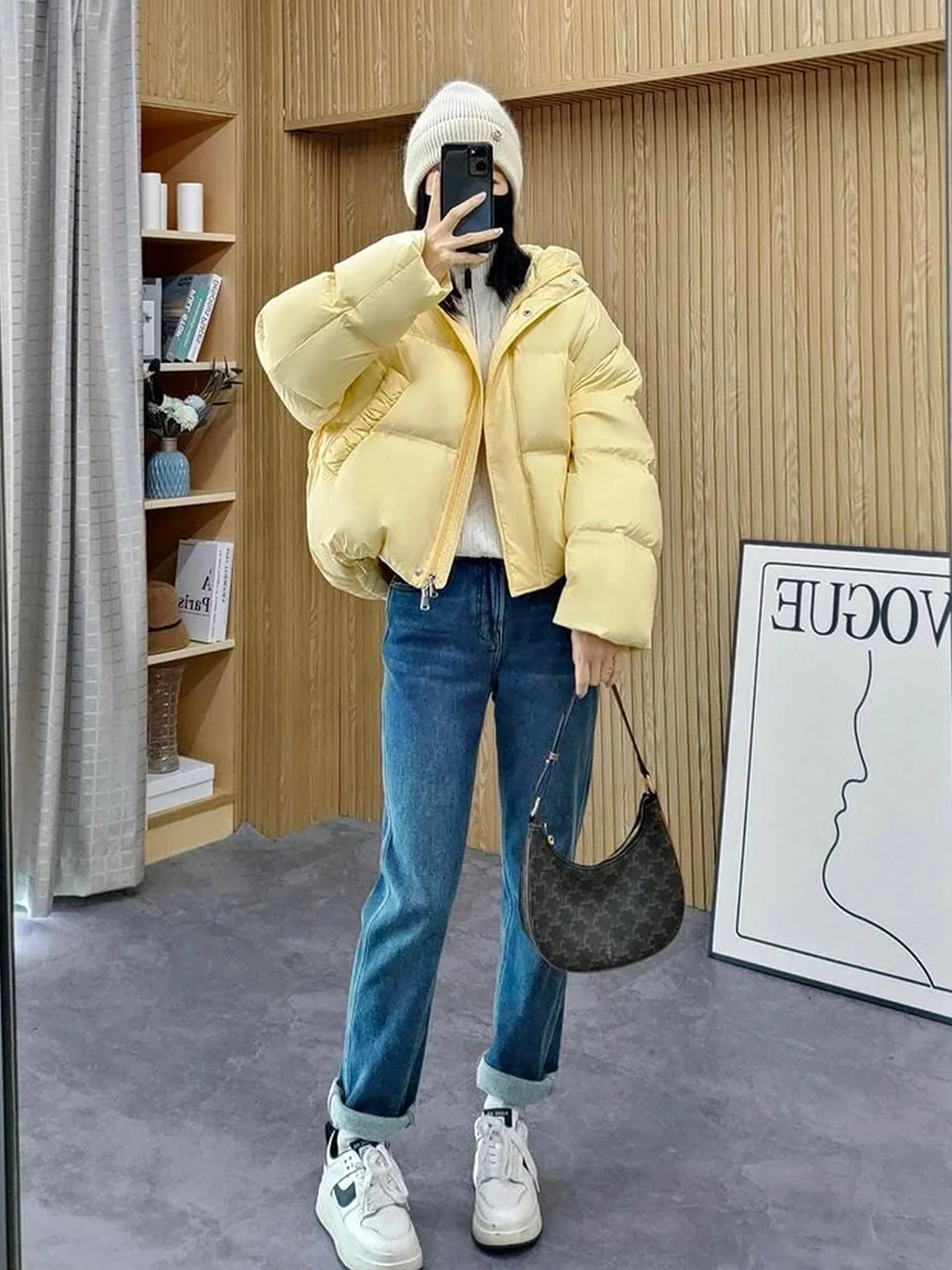 

High Quality Hooded Warm Cotton Jacket Women's Fashionable Casual Thickened Outerwear All-Match Winter New Arrival