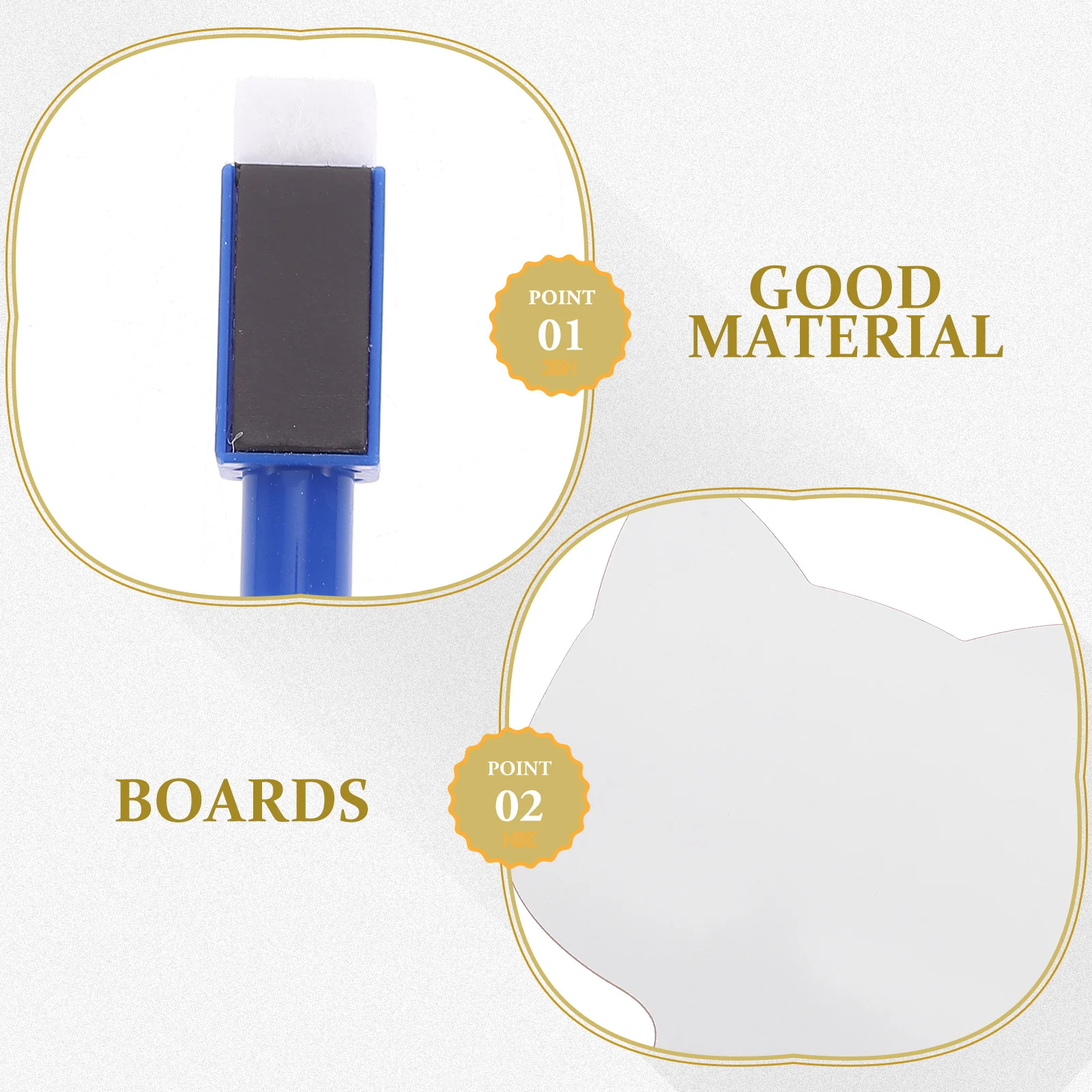 

1Set 's Writable Answer Board Portable Handheld Dry Erase Paddle Classroom Student Accessory Reusable Answer Board