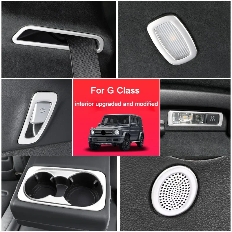 

For Mercedes-Benz G-Class W463 AMG G63 2019-2026, Car Center Panel Lid Speaker Horn Cover Air Outlet Frame Interior Accessories