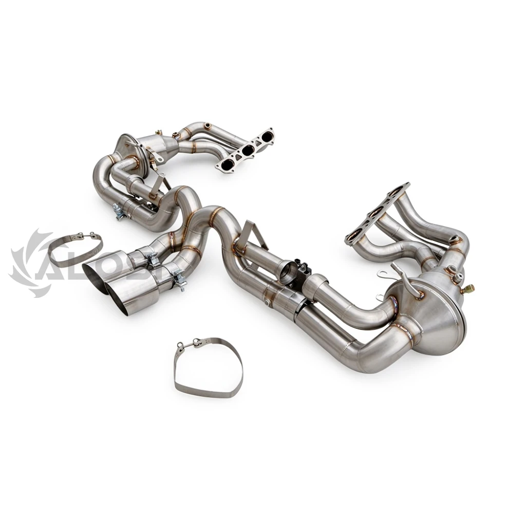 Exhaust valve for Porsche 992.1 GT3 4.0 2021-2024 stainless steel with valve control exhaust, high-performance cat back exhaust