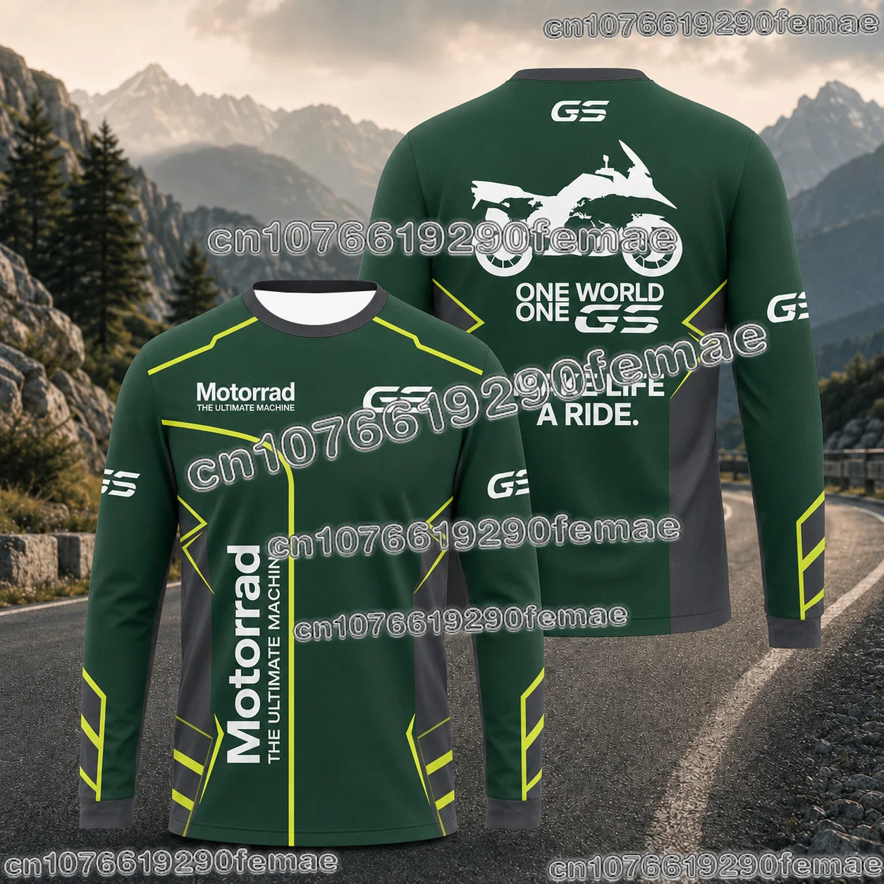 2026 Neues GS Adventure Motorrad Langarm-Shirt, Atmungsaktives Sommer-Offroad-Touring-Oberteil für Fahrer