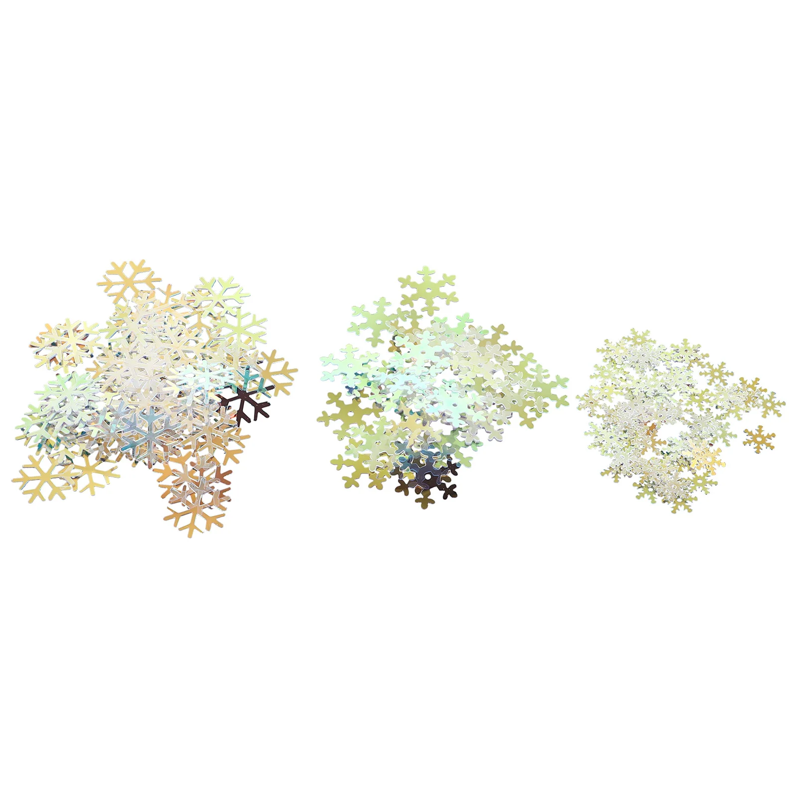 قطع ندفة الثلج البلاستيكية البيضاء زينة ندفة الثلج عيد الميلاد لوازم شجرة عيد الميلاد الديكورات #6