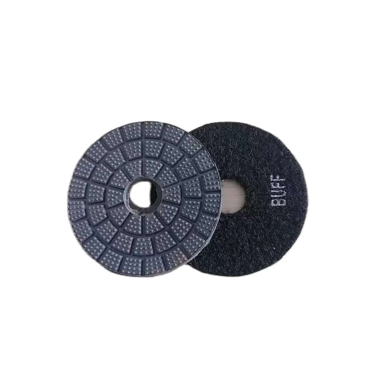 3“80mm Black Diamond Wet Buff Polishing Pad For Grinding Stone Marble Granite Abrasive Mirror Effect Particle Polishing Pads