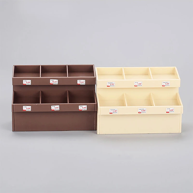 1/12 Dollhouse Simulation Fruit Vegetable Display Rack Dollhouse Miniature Supermarket Shelf Dolls House Decor Accessories