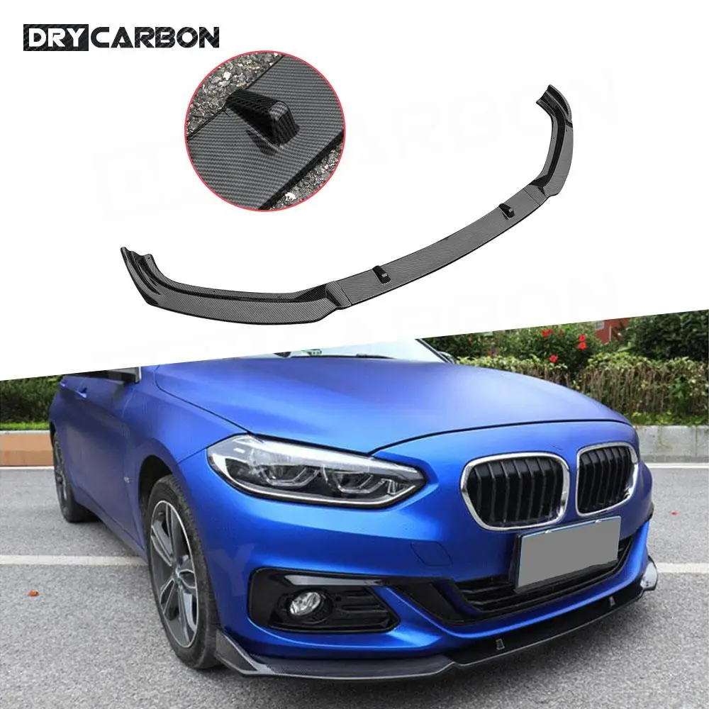 

Gloss Black Car Front Bumper Lip Spoiler for BMW 1 Series F20 Sedan Base 118i 120i 125i 2017-2019 Head Bumper Shovel