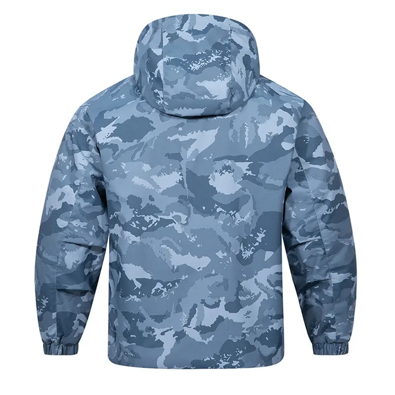 Men Jackets Hooded Coat Hiking Outdoor Camouflage Sports Mountaineering Coats Breathable Camping Outdoor Sports Hooded Jackets