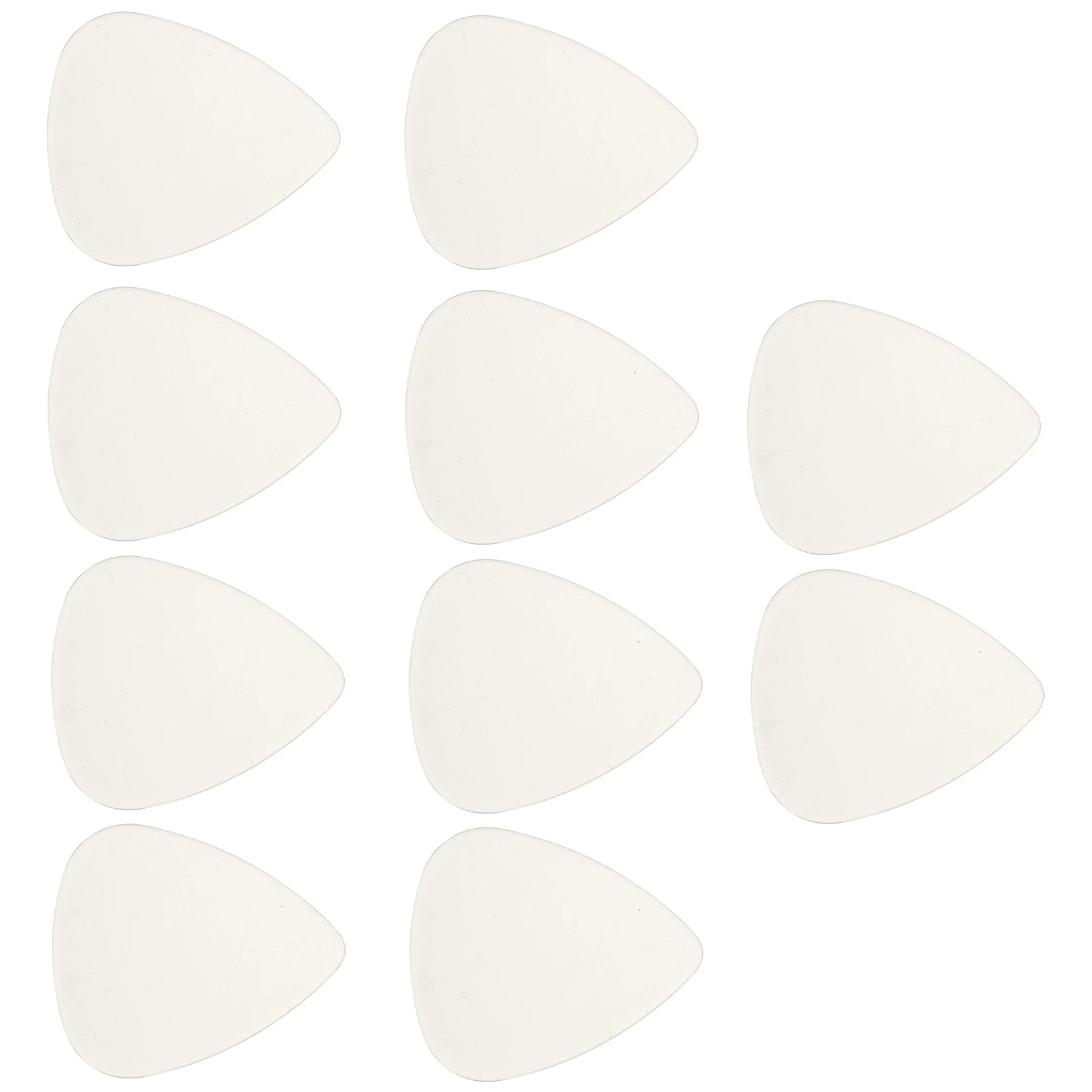 

10 pcs Plastic Guitar Picks Transparent Durable Compact Portable Light Picks For Guitar Bass Stringed Instruments Accessories