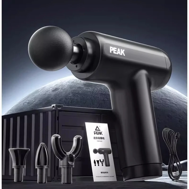 

Peak Mini Massage Gun Large Thrust Massager Muscle Fat Burning Neck Mask Whole Body Relaxation Electric Professional Fascia Gun