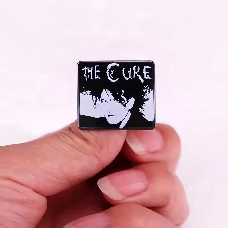 Gothic Punk Cure Rock Band Enamel Pins Music Metal Brooch Badge Fashion Jewellery Clothes Hat Backpack Accessory Gifts