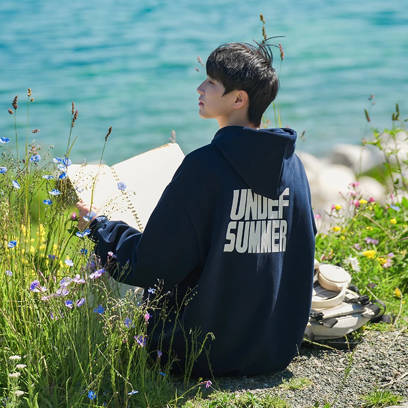 

Youth Hoodie Sweatirt Loose Fit Spring Autumn Casual Japanese Sle y Jaet Printed T-irt Quali Fabric No Ironin...