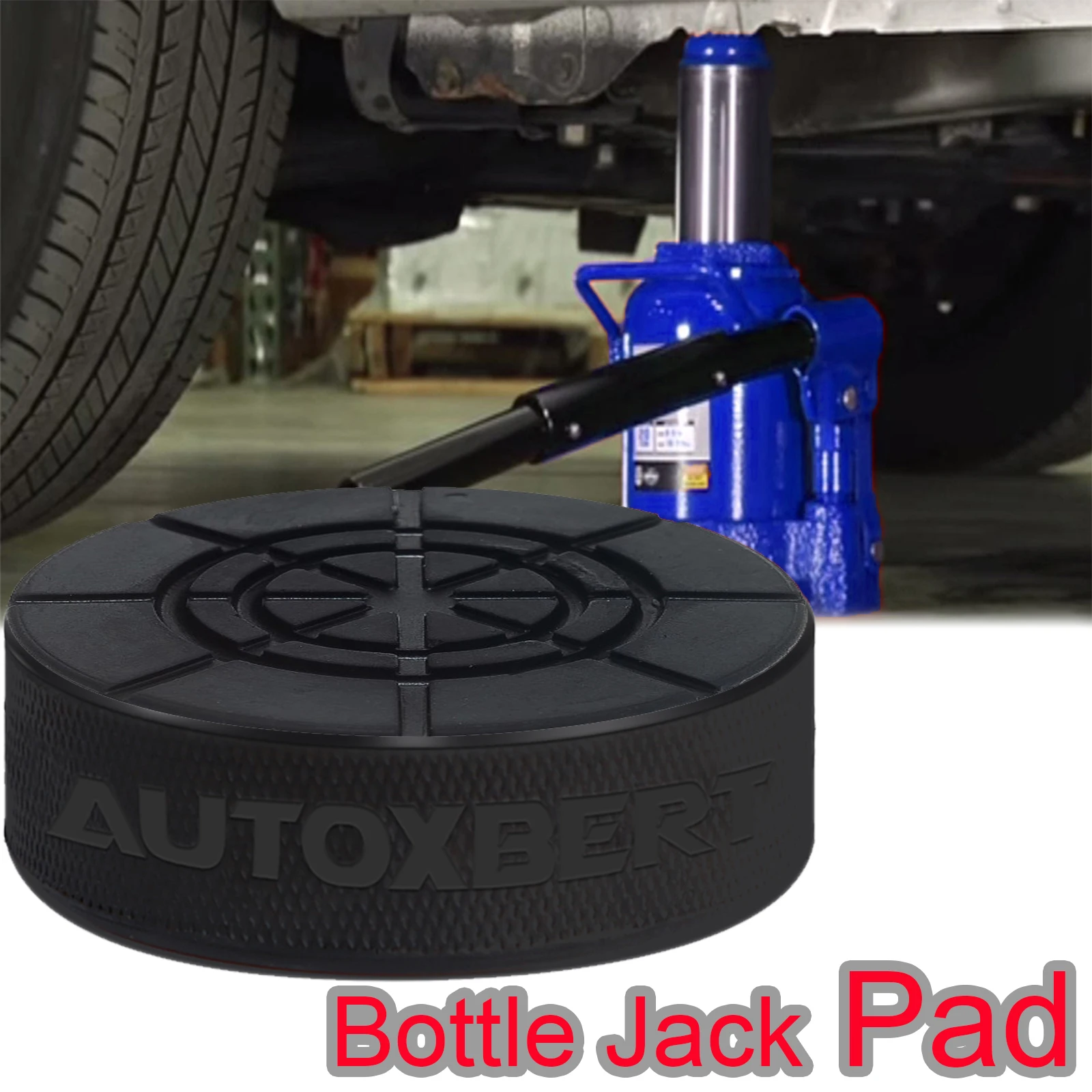 Car Rubber Bottle Jacks Pads Support Point Adapter Jacking Removal Repair Tool For 2 - 8 Ton Bottle Jacks Auto Lift Cushion New