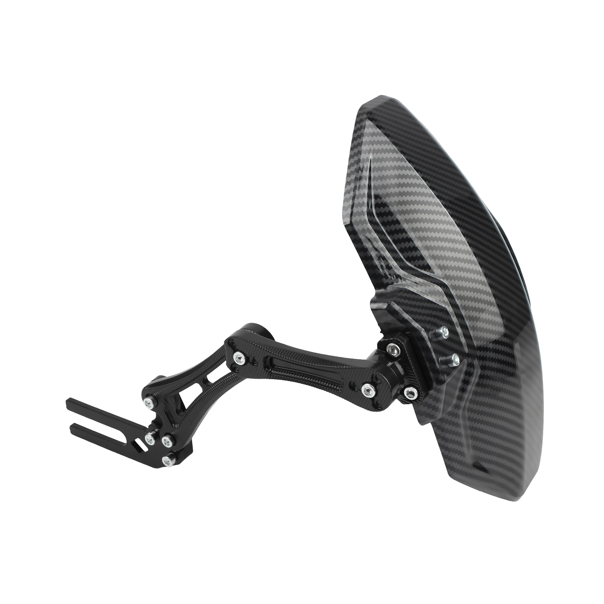 دراجة نارية قابل للتعديل تقليد ألياف الكربون العجلات الخلفية درابزين الطين ل مقهى المتسابق E-الدراجة سكوتر الدراجة أجزاء عالمية #3