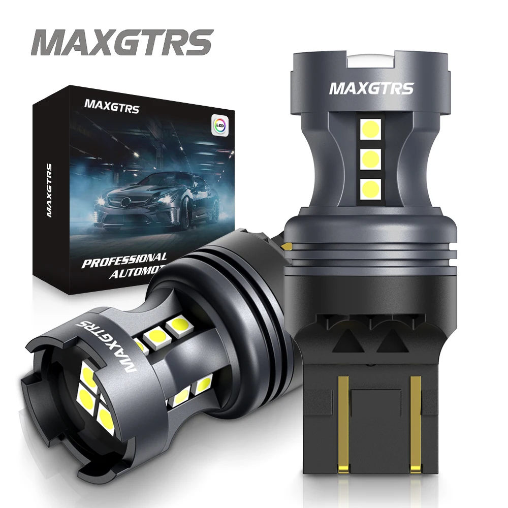 2Pcs Super Bright P21W BA15S 1156 LED Light 7506 BAY15D 1157 P21/5W LED Bulbs White Car Parking Position Reverse Lights DRL