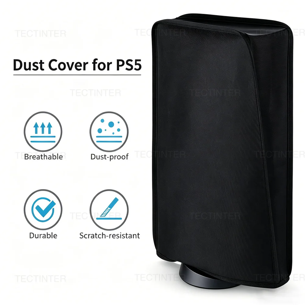 Funda a prueba de polvo para PS5, Protector de disco/Consola Digital, antiarañazos, funda impermeable, funda antipolvo para PlayStation 5, accesorios