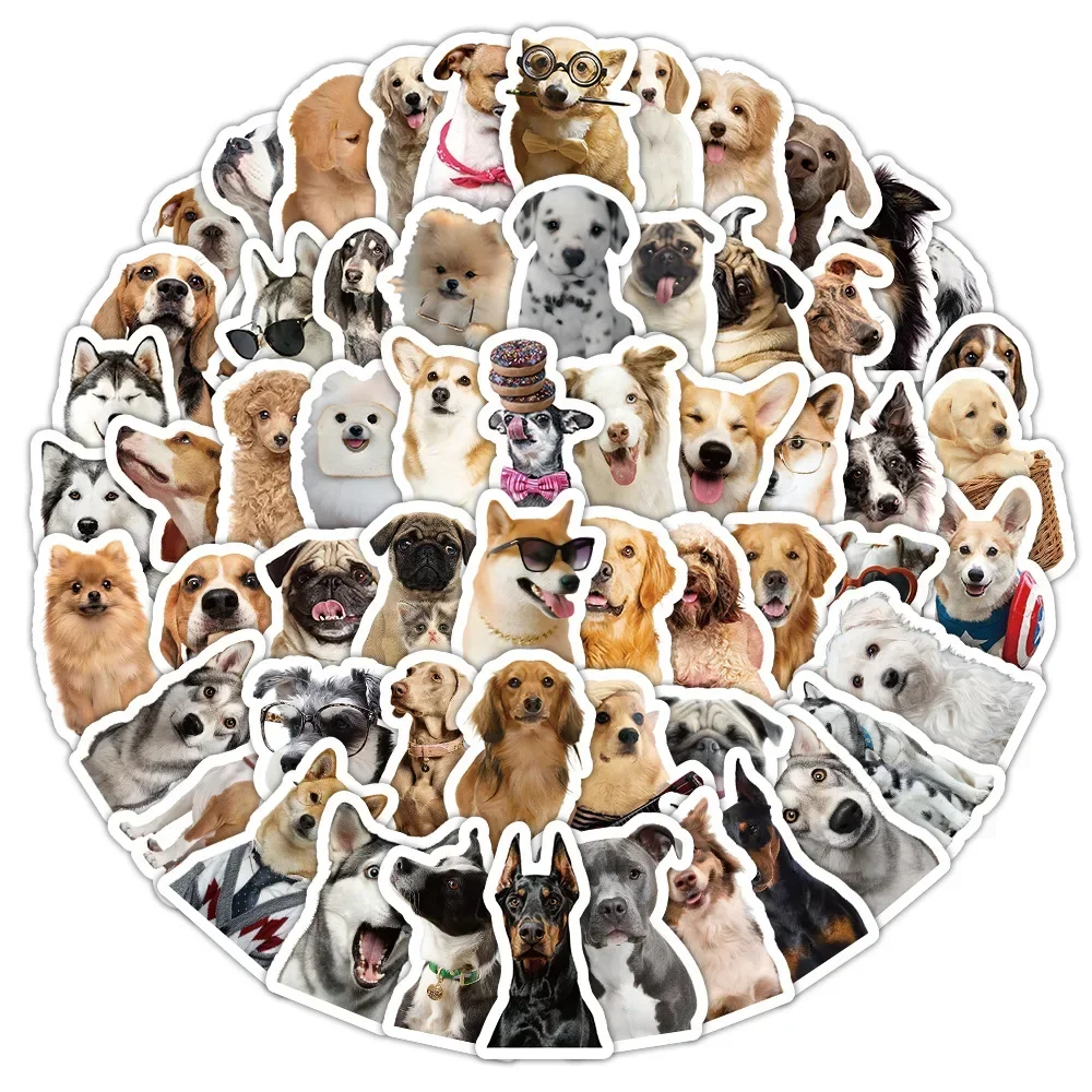 100Pcs/set Cute Kawaii Dog Funny Puppy Cartoon Graffiti Stickers Pack Kids Scrapbooking Notebook Laptop Car Animal Decals New