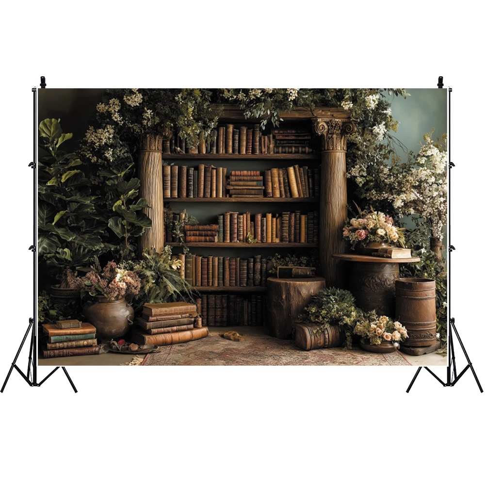عيد الميلاد رف الكتب خلفية التصوير الخشبي خمر خزانة الكتب مكتبة الكتب حفلة الطفل صورة خلفية صور استوديو الدعائم
