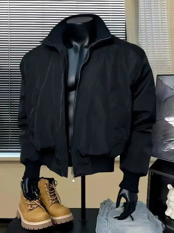 

Мужская куртка-пилот American Sle: осенне-зимняя, с воротником-стойкой, ветрозащитная, тонкая, для мотоциклистов, рабочая одежда, верхняя одежда