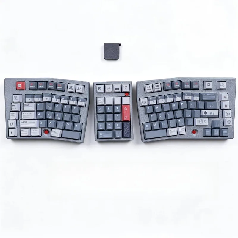 Teclado Mecânico Sem Fio WK Alice3 Personalizado com Impressão 3D, Modo Duplo, Hot Swap, RGB, para Jogos e Escritório, DIY