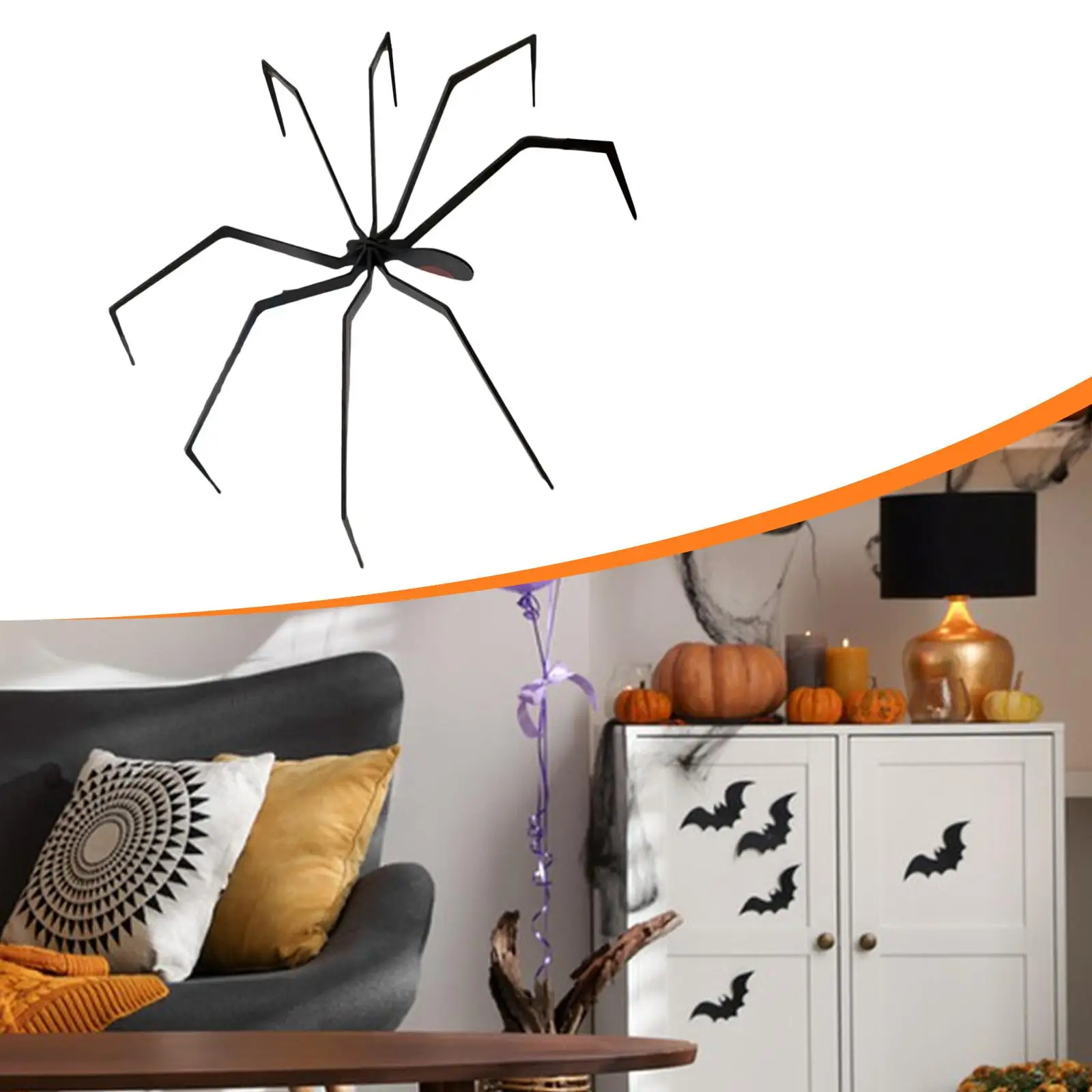 

Halloween Decorations Giant Spider Realistic Spider Animal Toy for Porch
