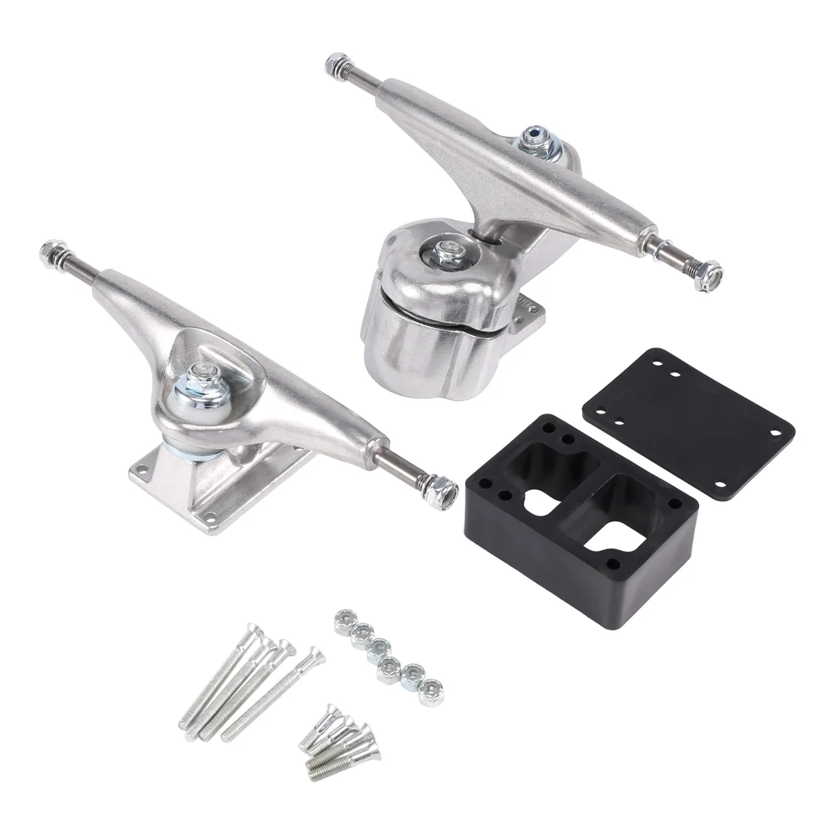 SMIEA Per Meraki Surf Skate Staffa Base a 6 fori Camion da 6,25 pollici Surf Skateboard Camion Adattatore Camion Posteriori,1