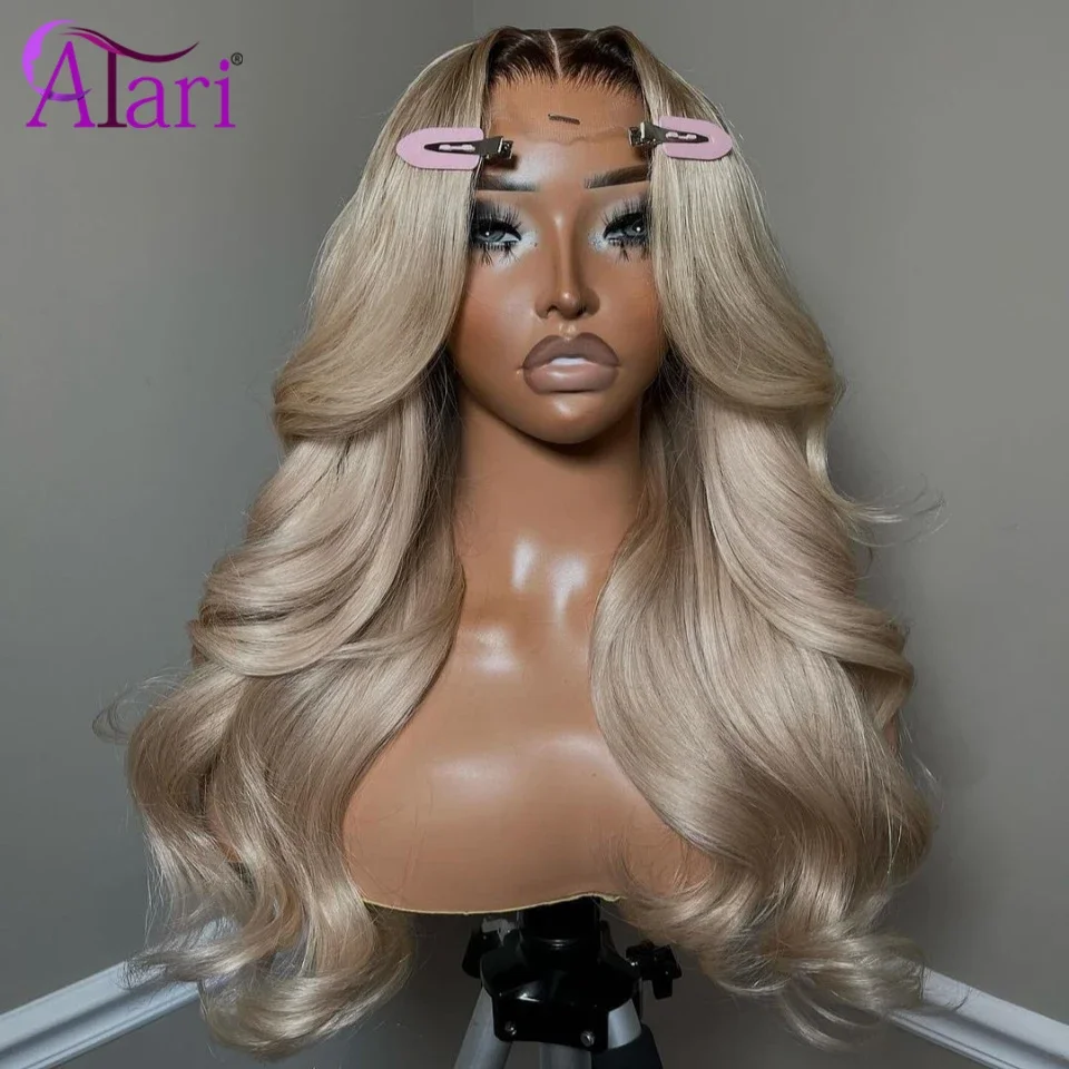 13x6 Honey Blonde Body Wave Human Hair Wigs Transparent 13x4 Lace Frontal Wig Ombre Light Blonde 5x5 Lace Closure Wig Pre Pluck