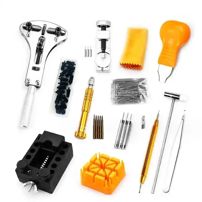 Kit d'outils de réparation de montres multifonctions de haute qualité, 149 pièces, avec sac de transport, outils de réparation de montres, ensemble d'outils de réparation de montres