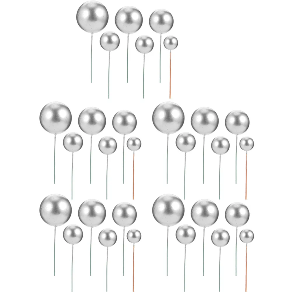 30Pcs Multi Function Cake Balls Fairy Cupcake Decorations Good Looking Color Balloon Cake Decorations Festival Props