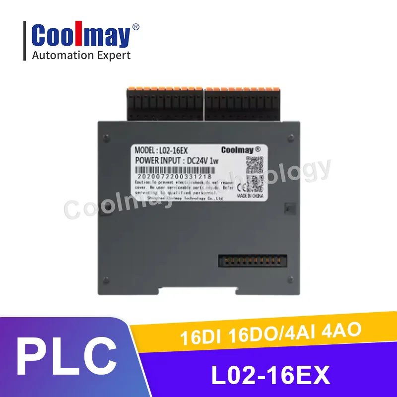 

Coolmay L02 Series Push-type Terminals DC24V L02-16EX Controller