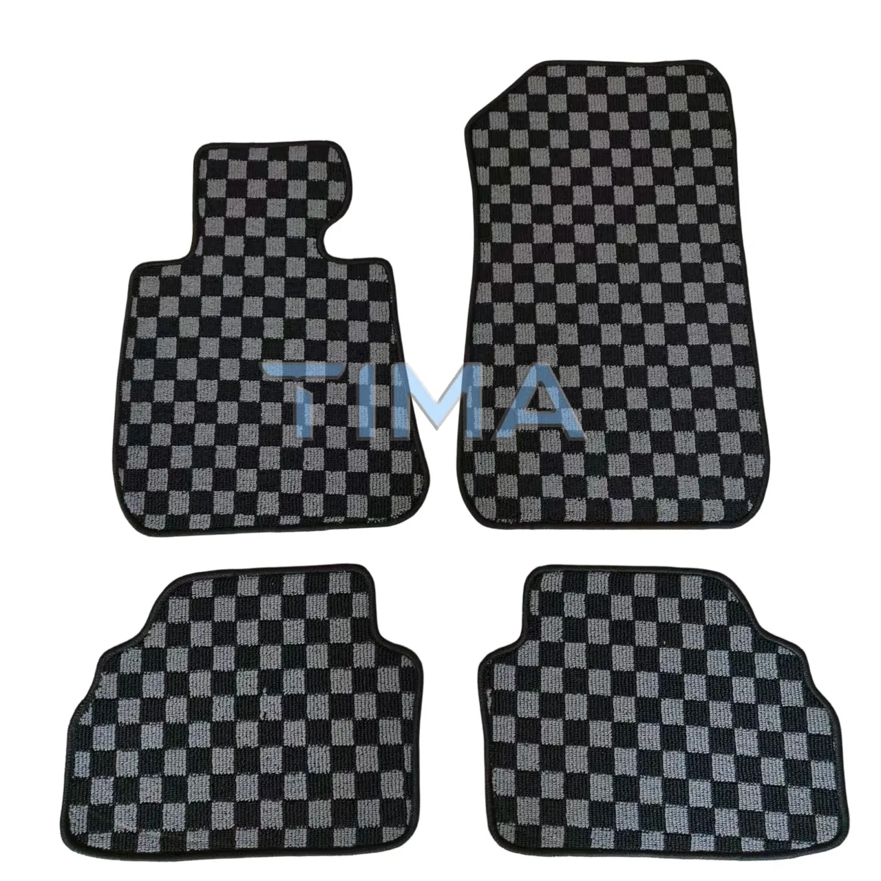 Liners Non-Slip Car Plaid Fleece Floor Mats 2007-2012 For BMW 3 Series E92 left Hand Driveor