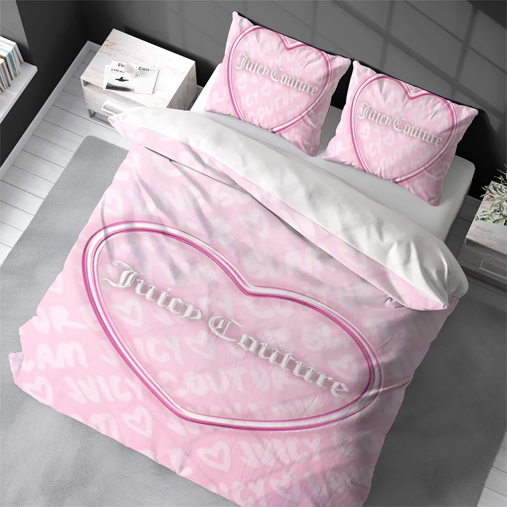 

Комплект постельного белья J-Juicy Fashion C-Couture: Мягкий хлопковый комплект из 3 предметов для дома, студенческого общежития, подарок